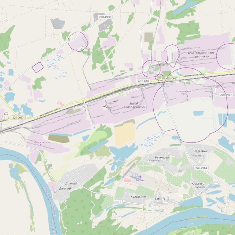 Карта санитарно-защитных зон